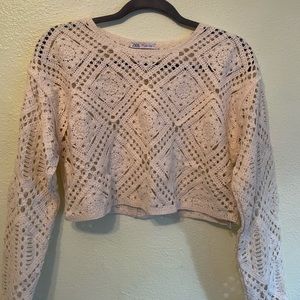 Zara crochet crop top